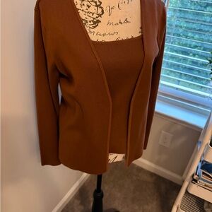 Calvin Klein Cinnamon Tank Top cardigan set